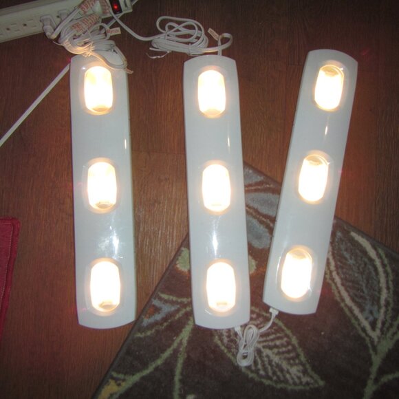 Lot of 3 GE Xenon 3-Light Fixture 18" 10136-1 - Picture 1 of 9